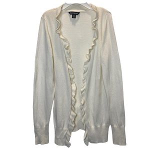 Children’s Cream Ruffle Knit Cardigan - George